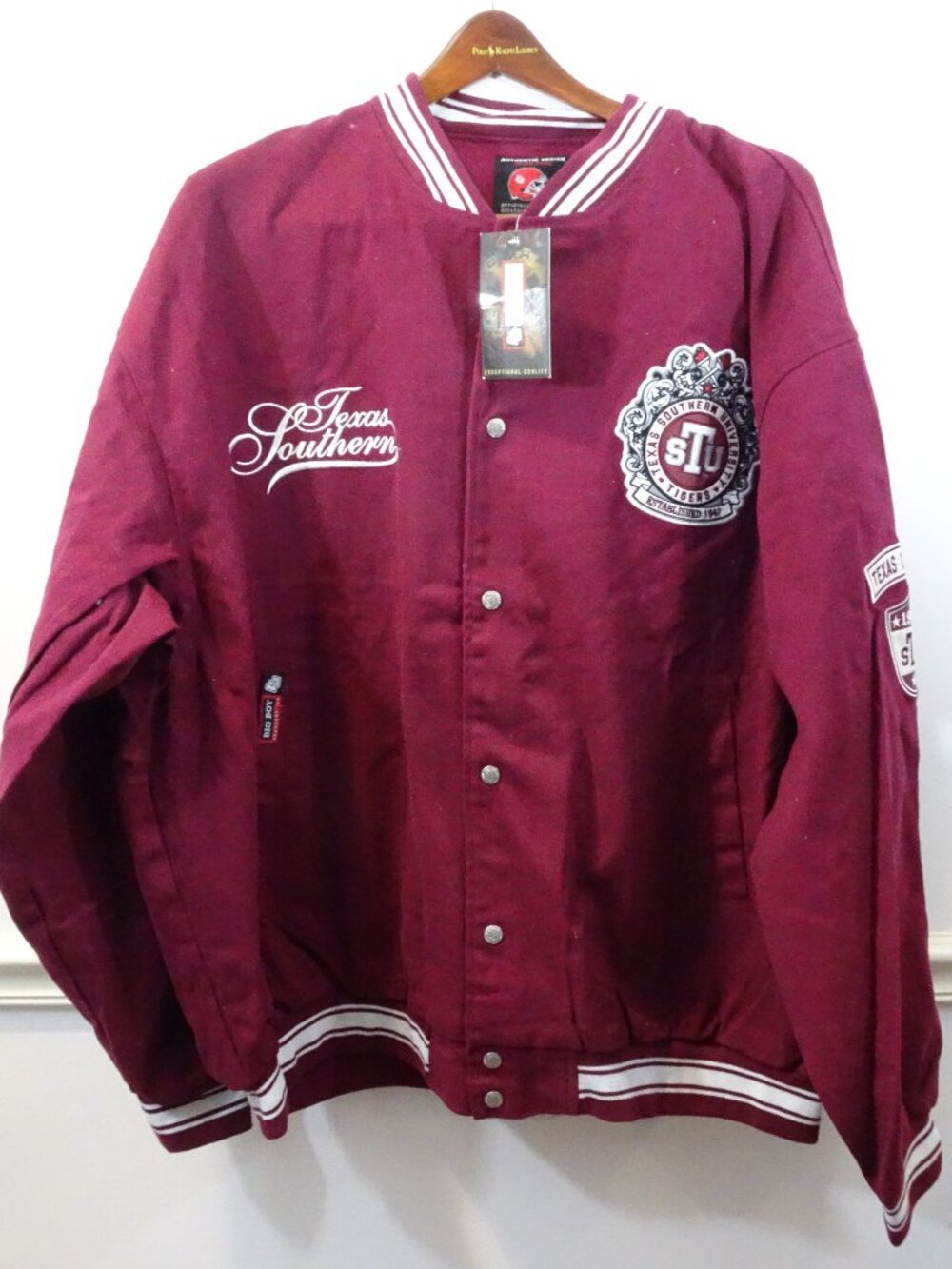 TEXAS SOUTHERN UNIVERSITY Big Boy Headgear Jacket NEW Size 5XL
